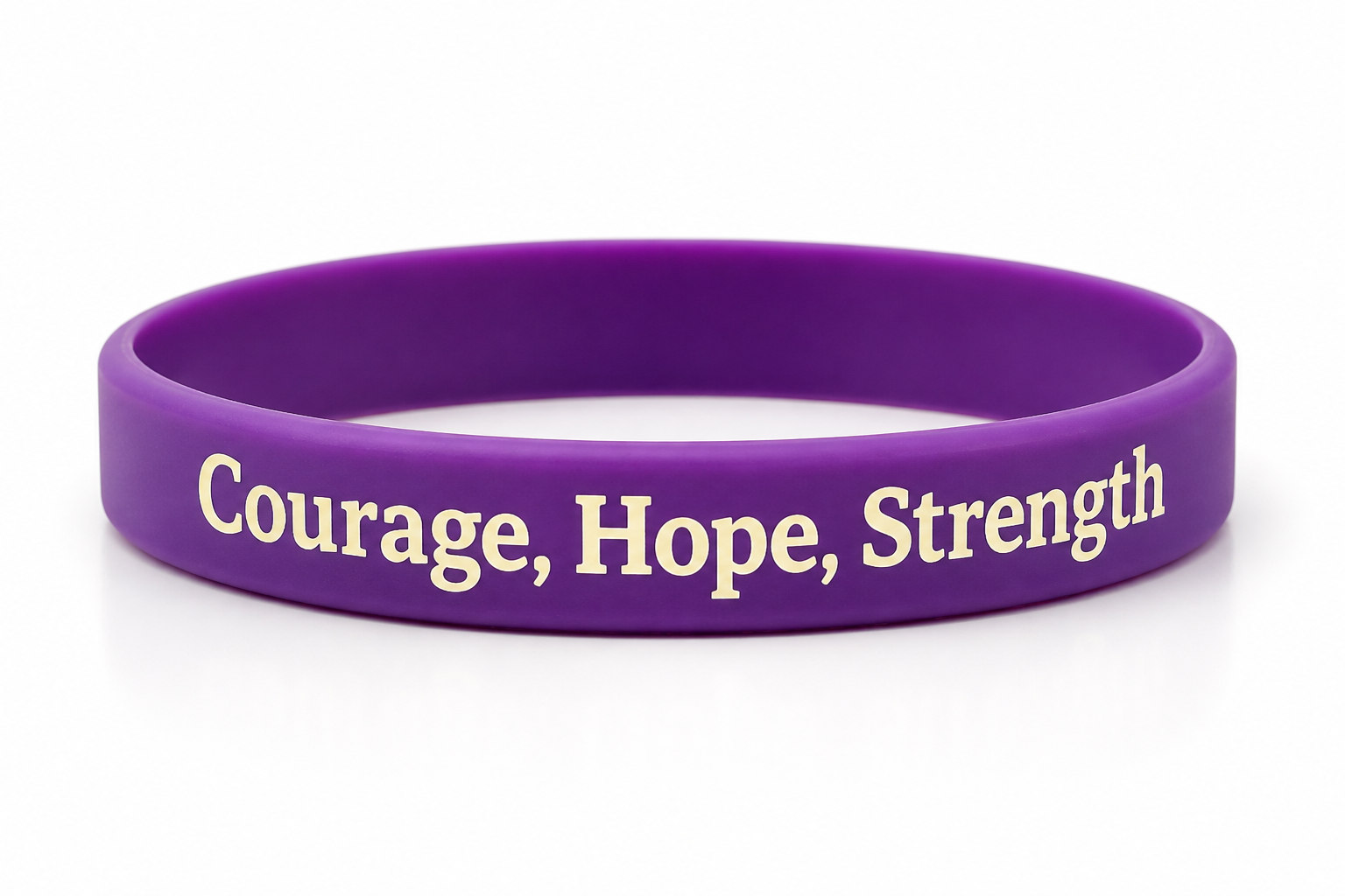 LMS wristband with Courage, Hope, Strength