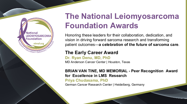 NLMSF Early Career Award and Brian Van Tine MD Memorial Peer Recognition Award recipients